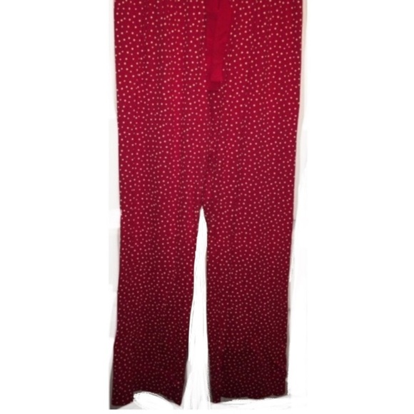 Lands’ End Red & White Polka Dot Pajama Pants - Picture 1 of 3